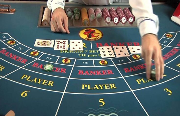 - 香港Gameone娛樂城全新會員福利 - 入金00即返送00! Croupier dealing cards at a baccarat table, with Banker and Player sections and chips nearby.